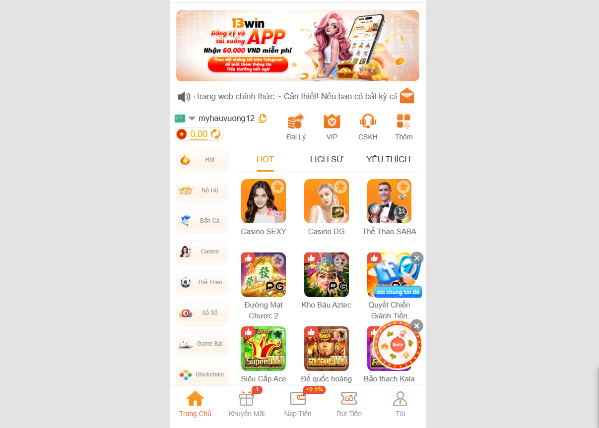 Các trường hợp vi phạm không được rút tiền 13win